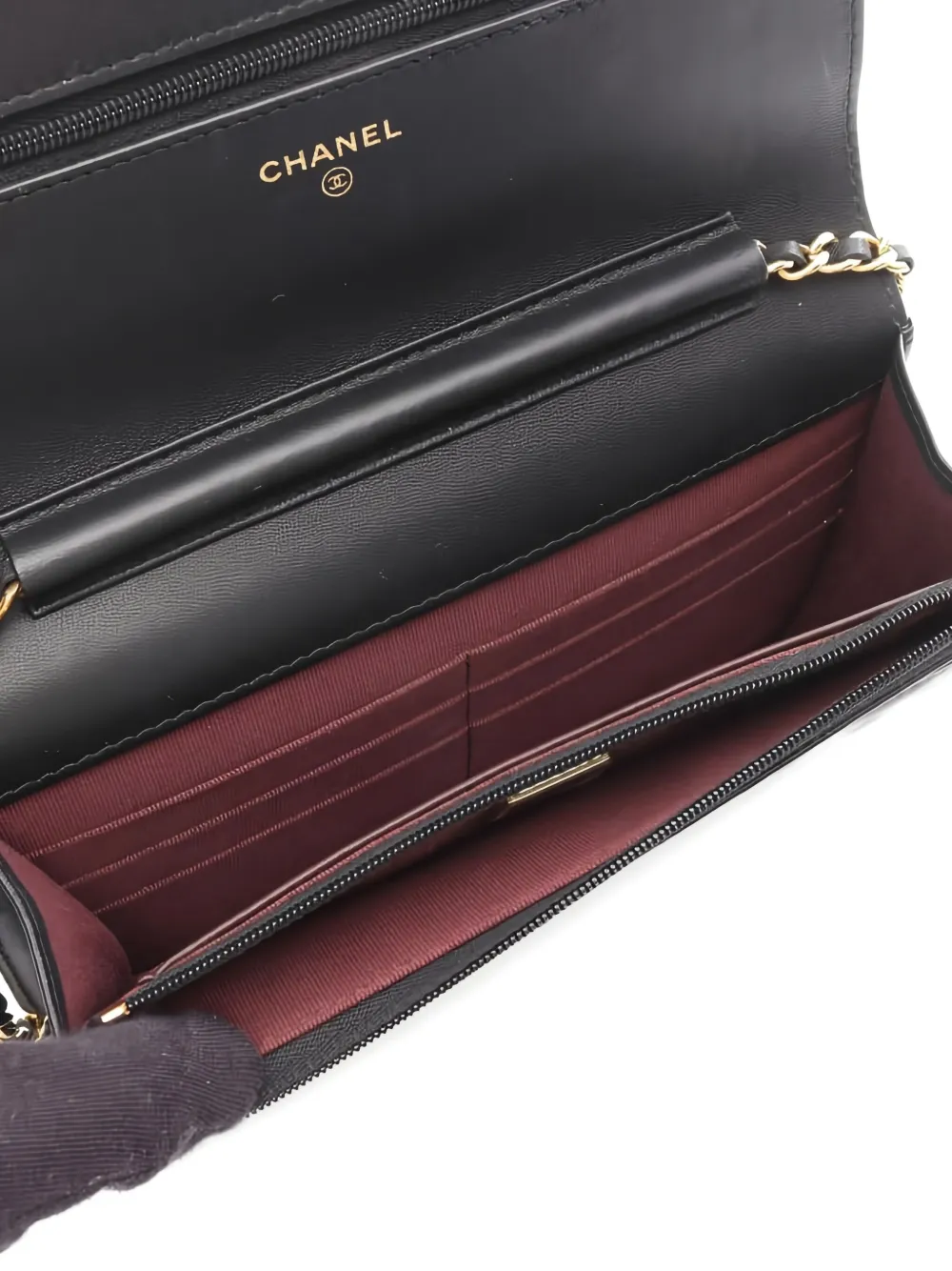 CHANEL Pre-owned 2021 Classic Flap Diamond Quilting Shoulder Bag In Black