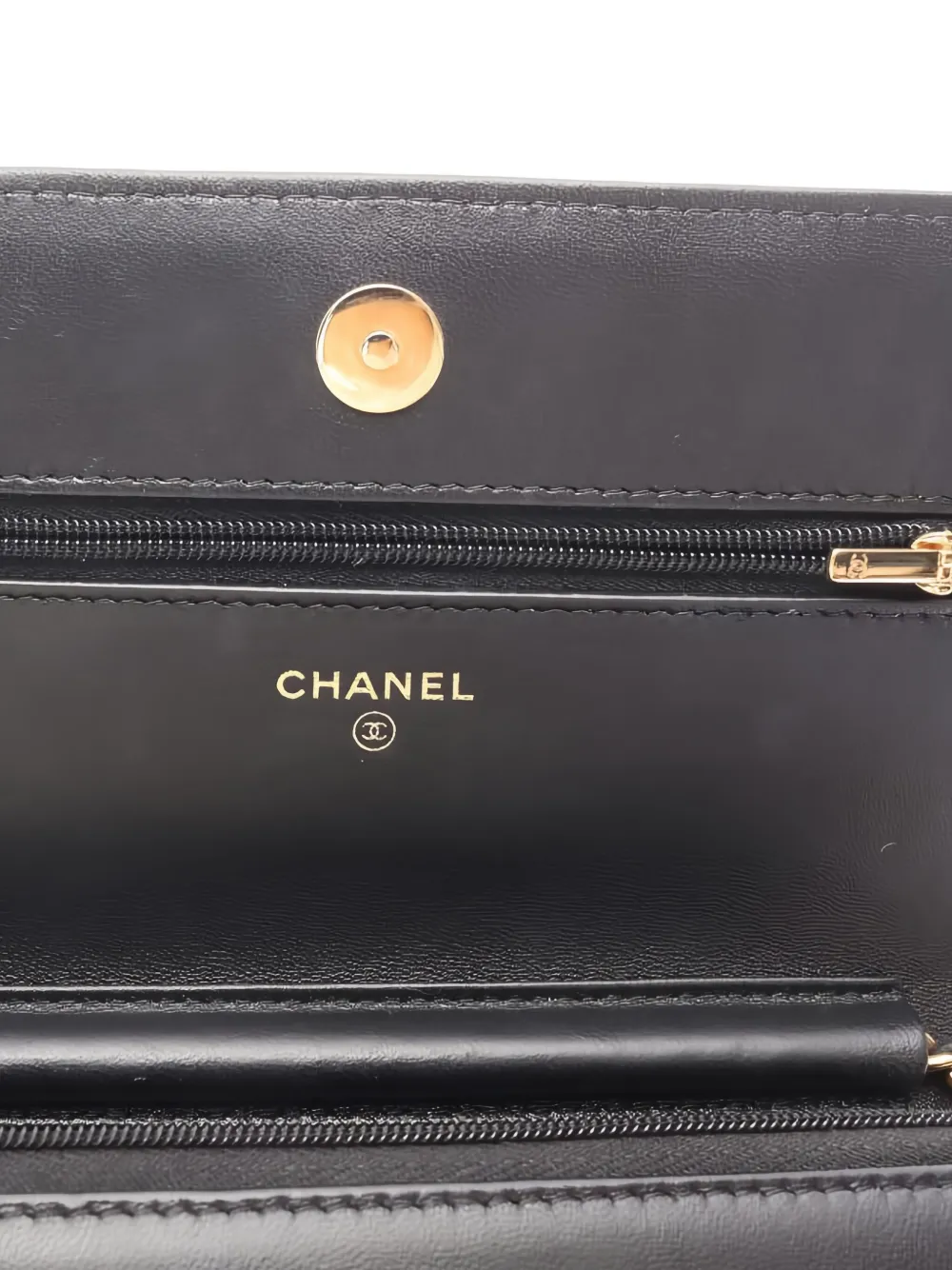 CHANEL Pre-owned 2021 Classic Flap Diamond Quilting Shoulder Bag In Black