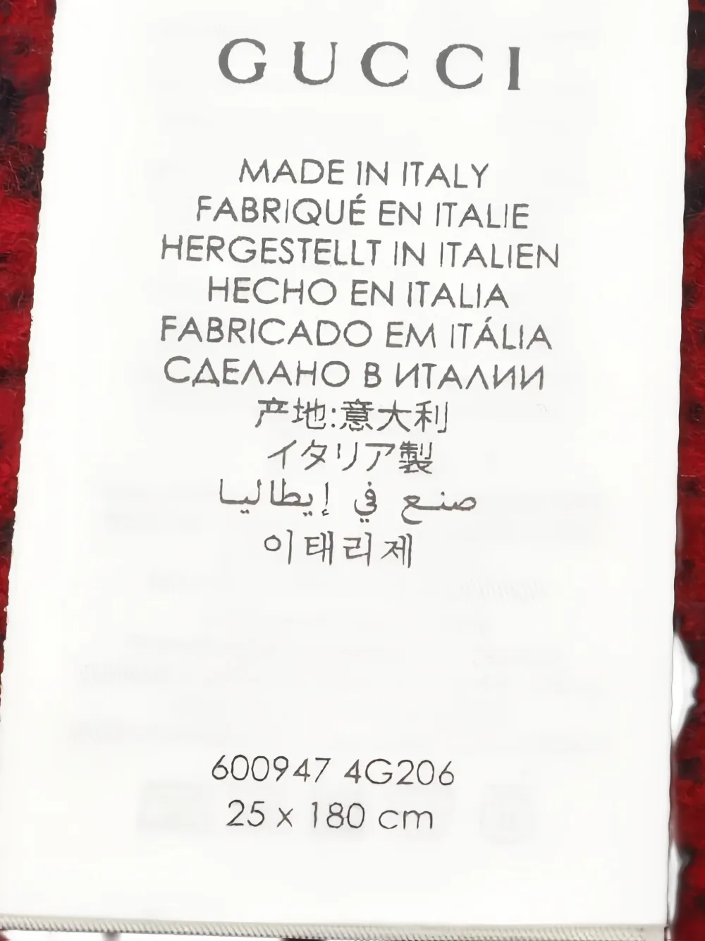 Pre-owned Gucci 2010s Gg-pattern Scarf In Red