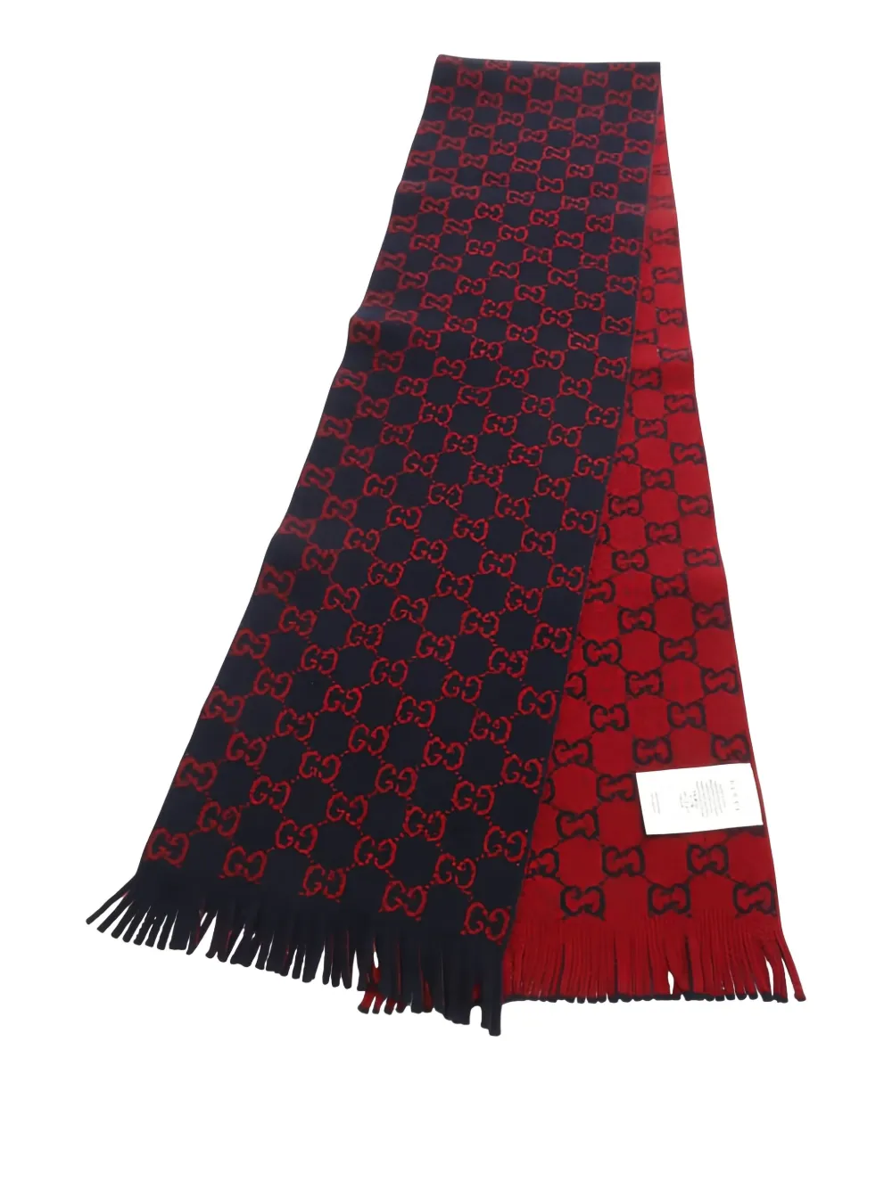 Pre-owned Gucci 2010s Gg-pattern Scarf In Red