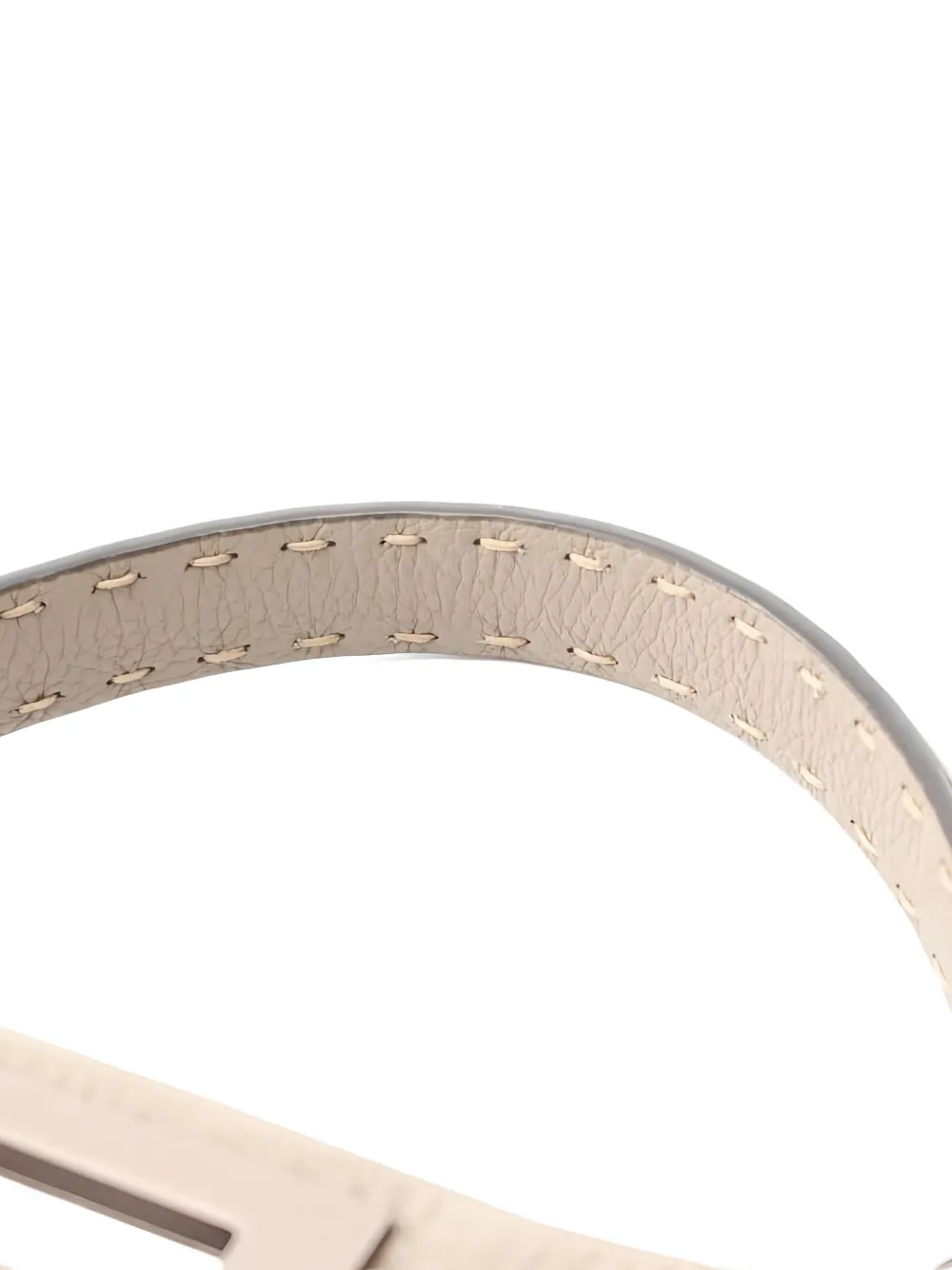 Pre-owned Fendi 2010s Peekaboo Selleria Leather Tote Bag In Neutral