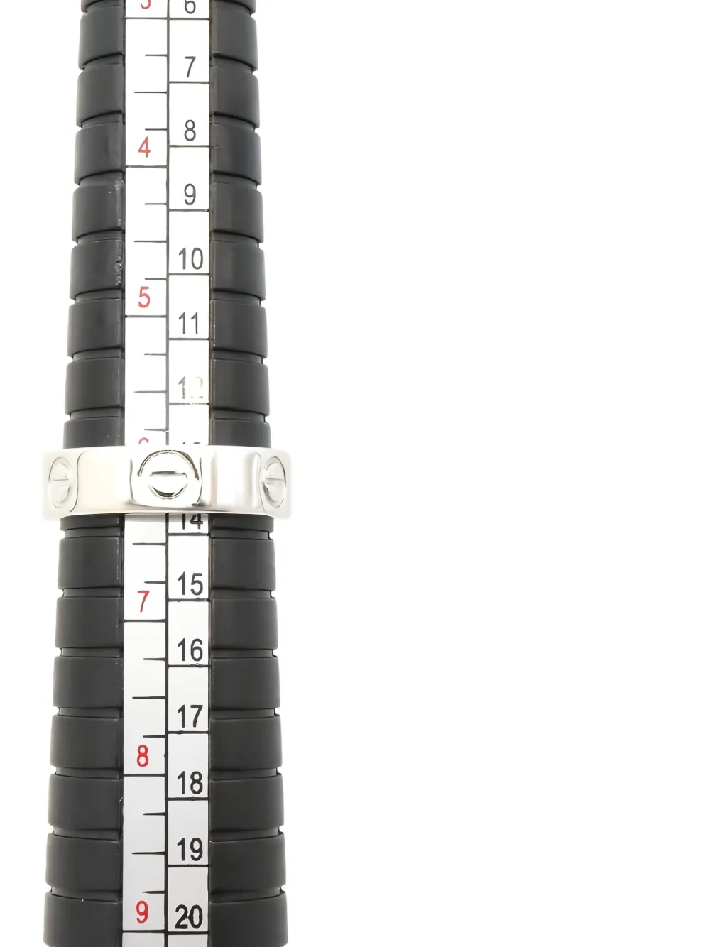 Pre-owned Cartier 2010s 18k White Gold Love Ring In Silver