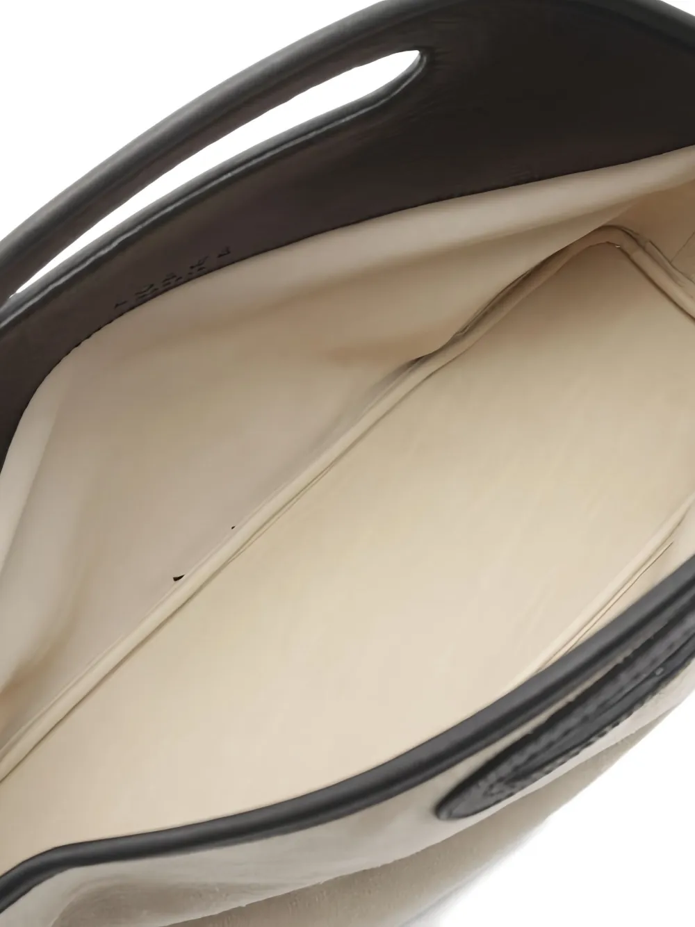 Pre-owned Loewe 10s Logo-detail Suede Handbag In Neutral