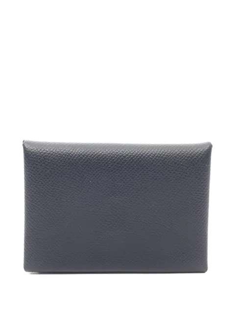 Hermès Pre-Owned 2024 Calvi Duo leather coin purse