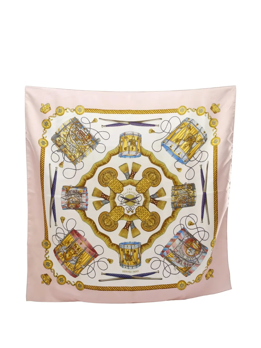 HERMES Pre-owned 2000s Silk Scarf In Pink