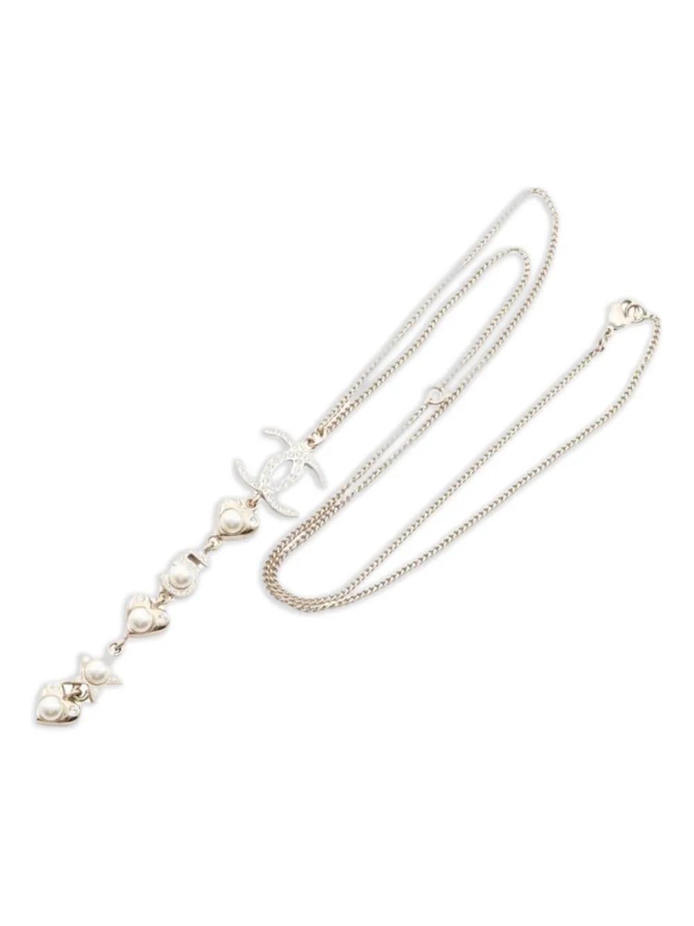 CHANEL Pre-Owned Collana con pendente CC 1986-1988 - Oro