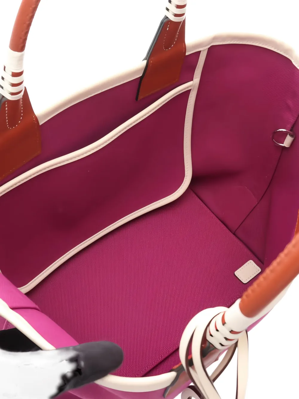 Pre-owned Hermes 2022 Steeple 25 Leather Handle Tote Bag In Pink