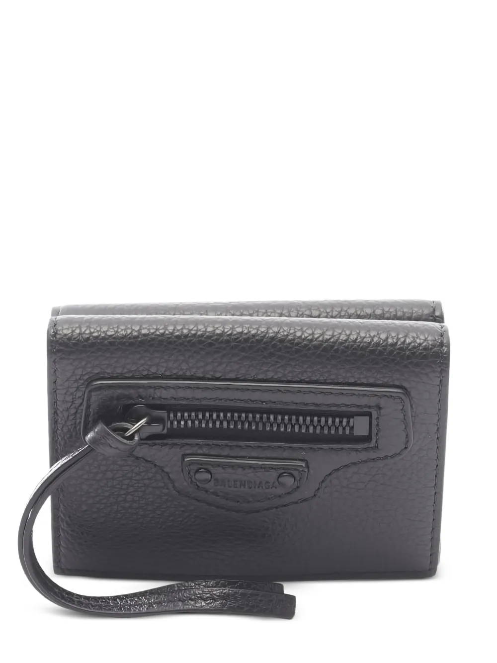 Balenciaga Pre-Owned 2020s mini tri-fold leather wallet | Black | Image 1