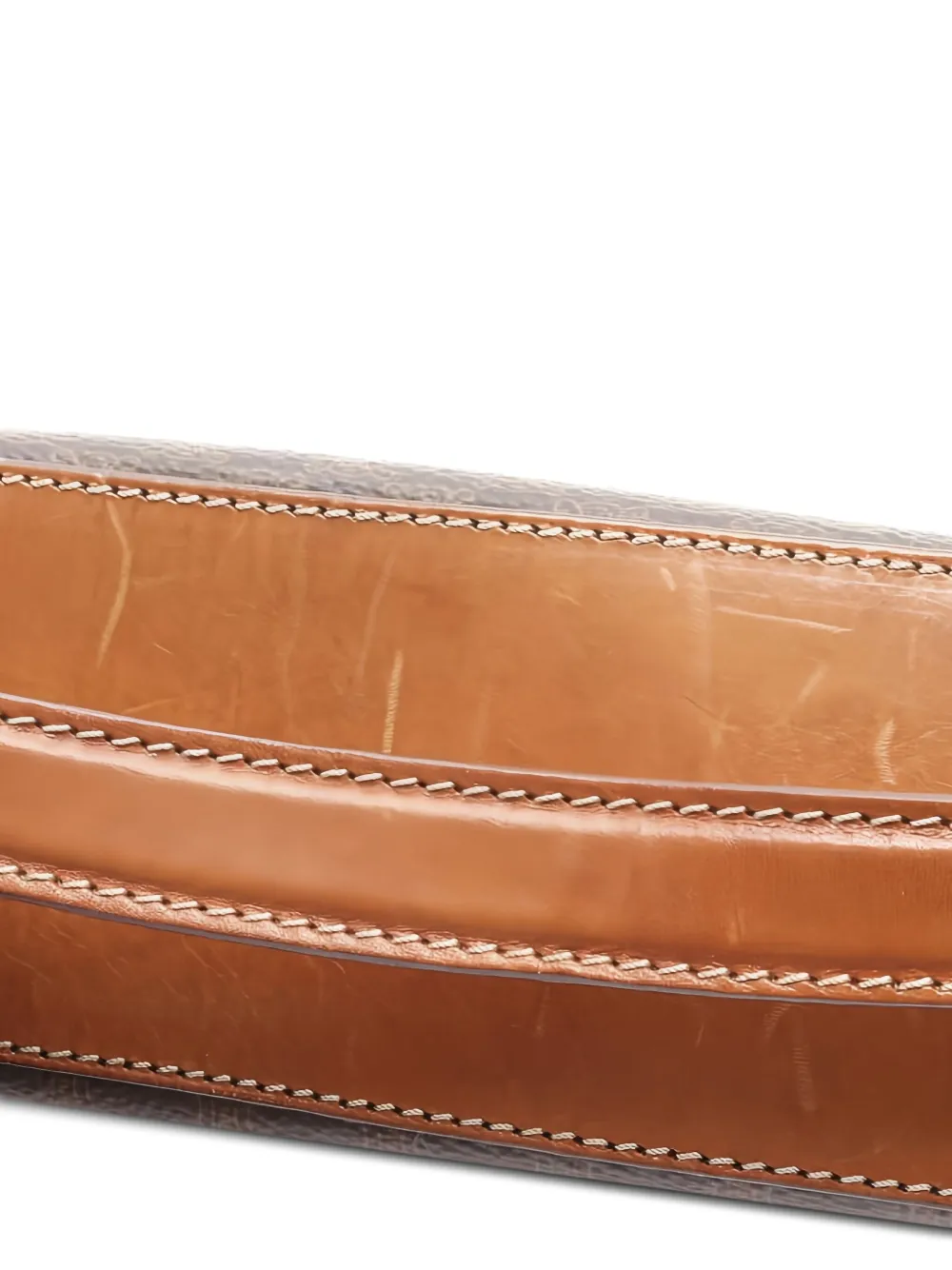 Pre-owned Celine 2000s Macadam Top-handle Vanity Tote Bag In Brown