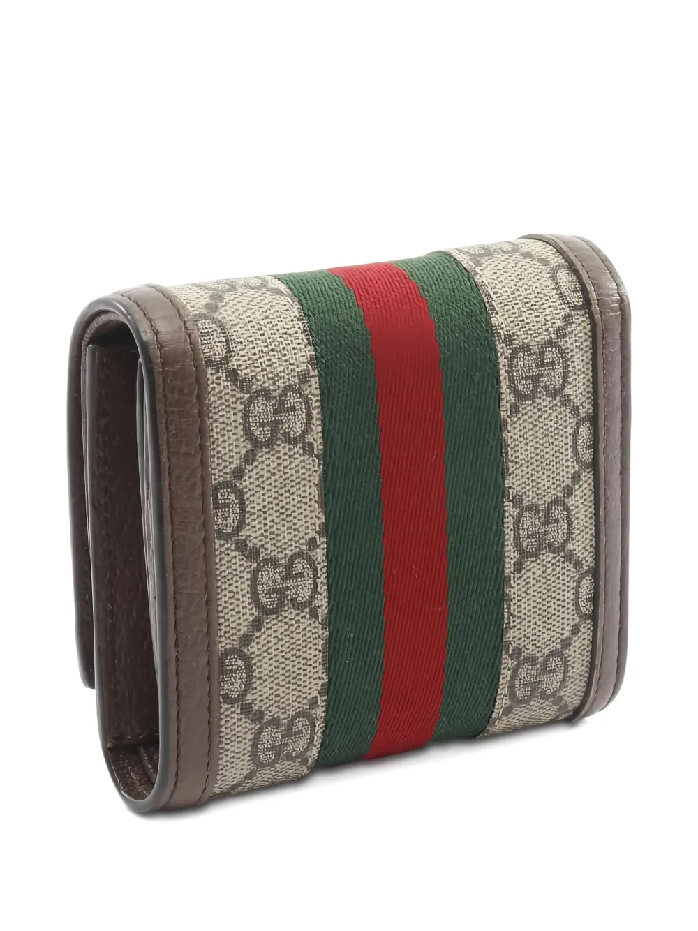 GUCCI Pre-owned 2000s Ophidia Gg Bi-fold Wallet In Neutral