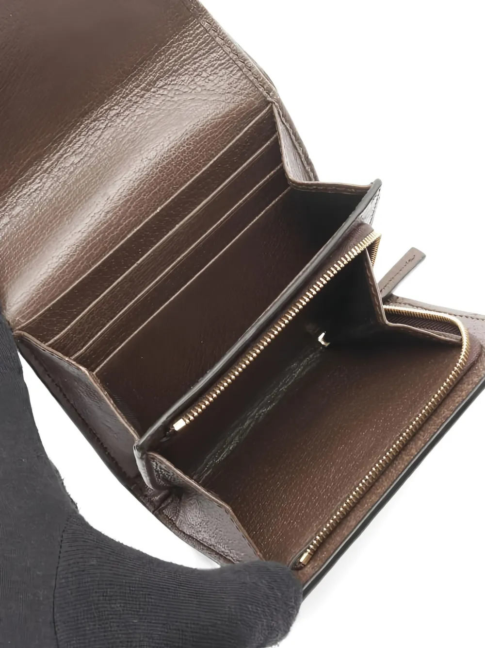 GUCCI Pre-owned 2000s Ophidia Gg Bi-fold Wallet In Neutral