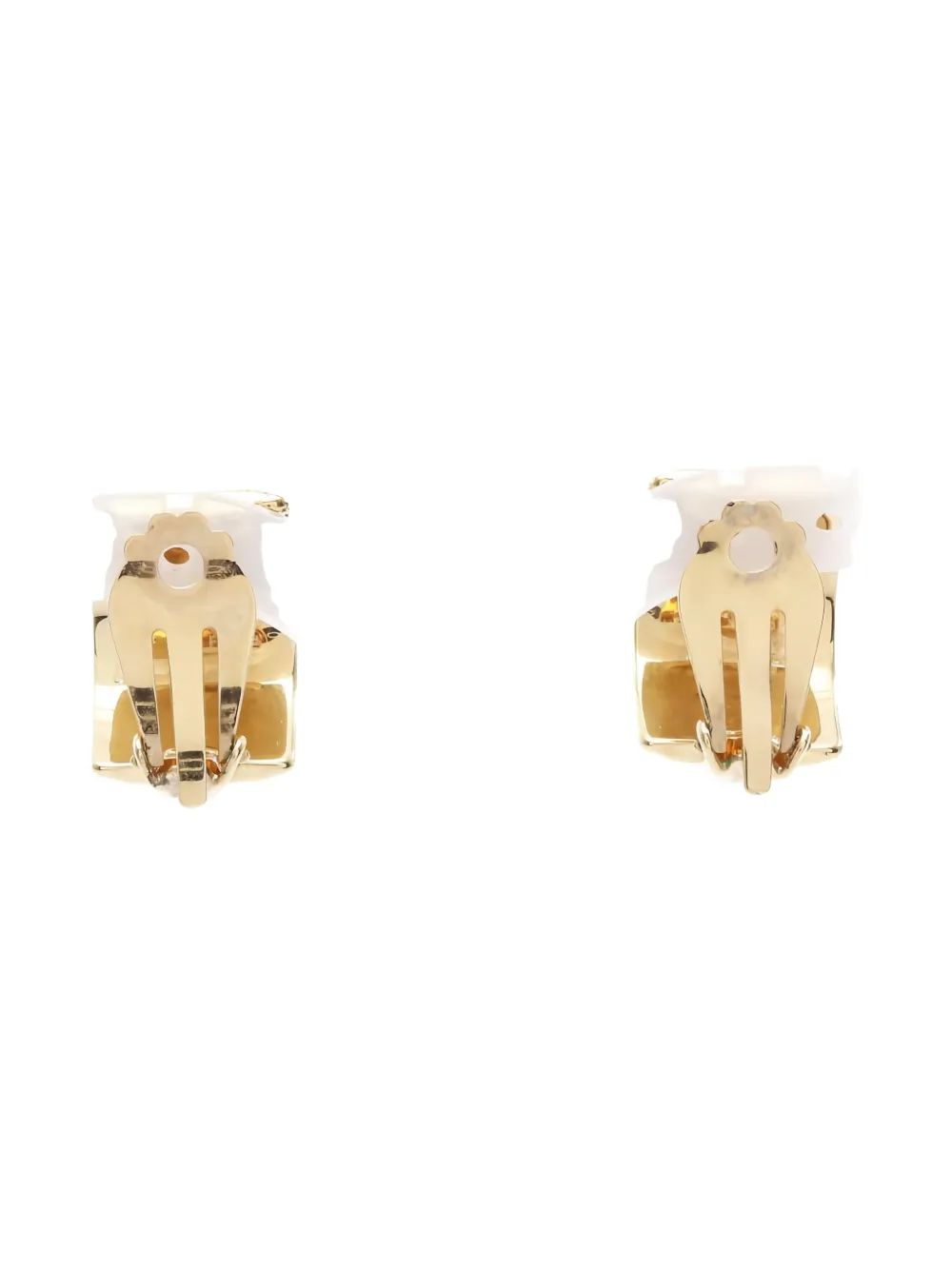 Pre-owned Hermes 2010s Cloisonne Earrings In Gold