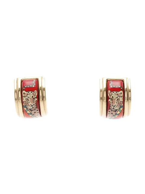Hermès Pre-Owned 2010s cloisonne earrings