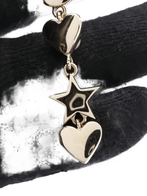 CHANEL Pre-Owned aretes con logo CC entrelazado 1986-1988