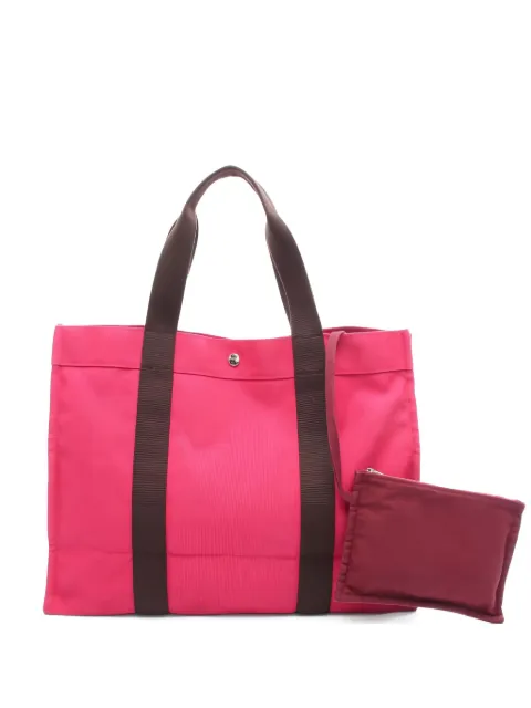 Hermès Pre-Owned 10s logo-embroidered tote bag