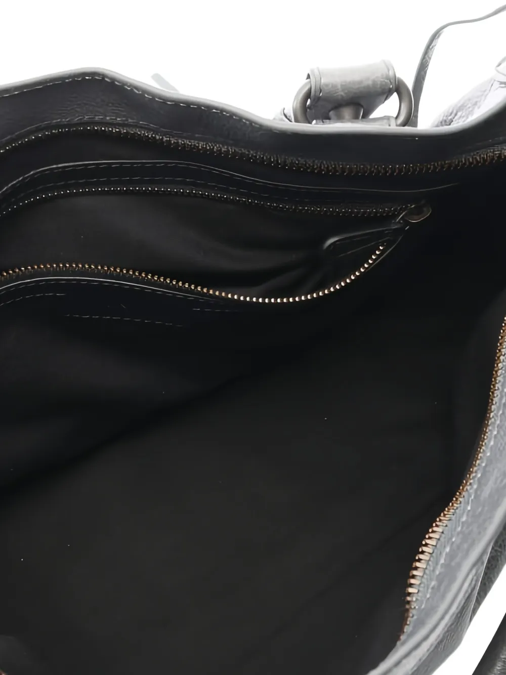 BALENCIAGA Pre-owned 2020s Medium City Braided-handle Tote Bag In Gray