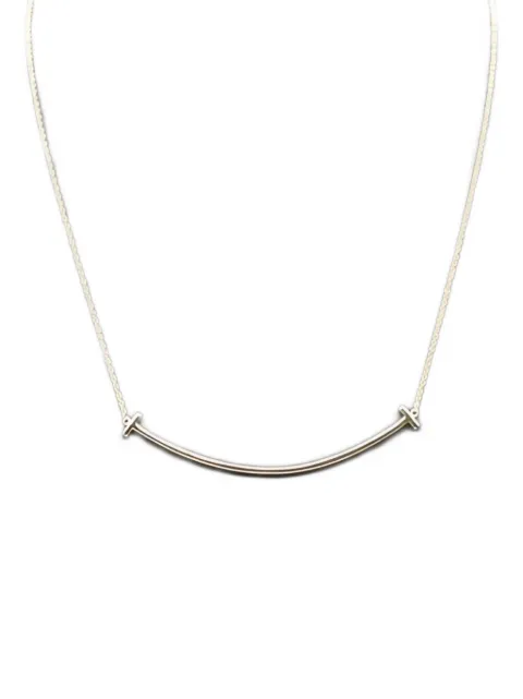 Tiffany & Co Eyewear 2010s 18K yellow gold large T-smile necklace