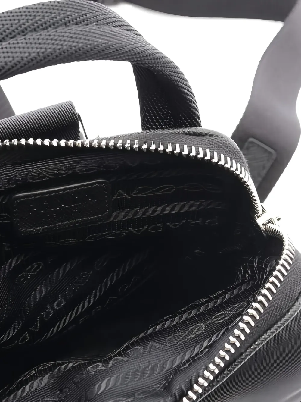 PRADA Pre-owned 2020s Smartphone Case Backpack In Black