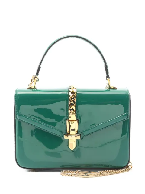 Gucci Pre-Owned 2010s Sylvie 1969 patent-leather handbag