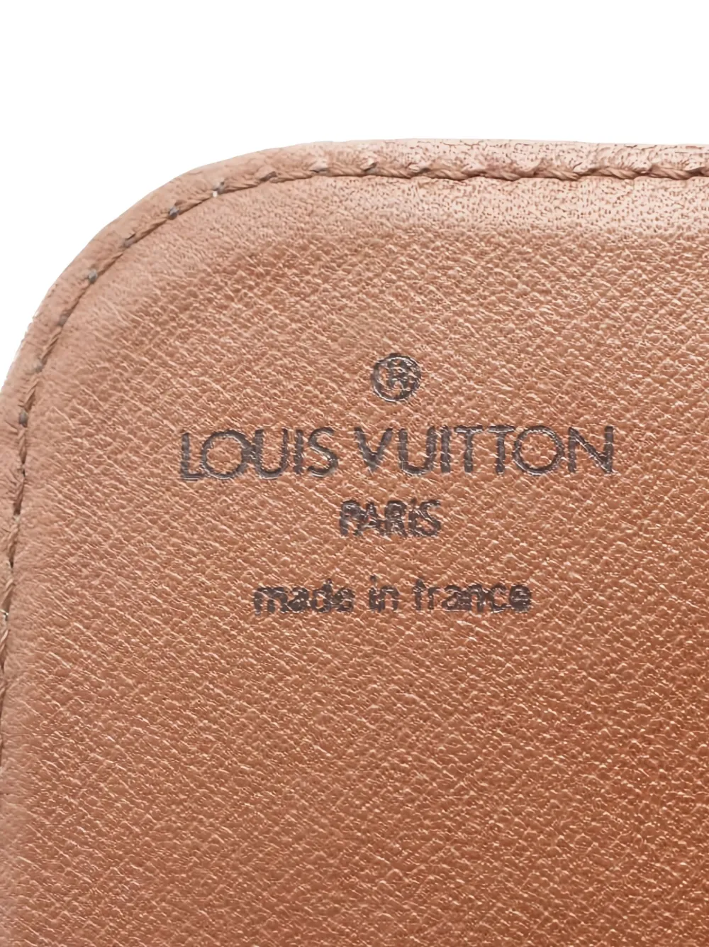 LOUIS VUITTON Pre-owned 1990 Cartesier Mm Monogram Shoulder Bag In Brown