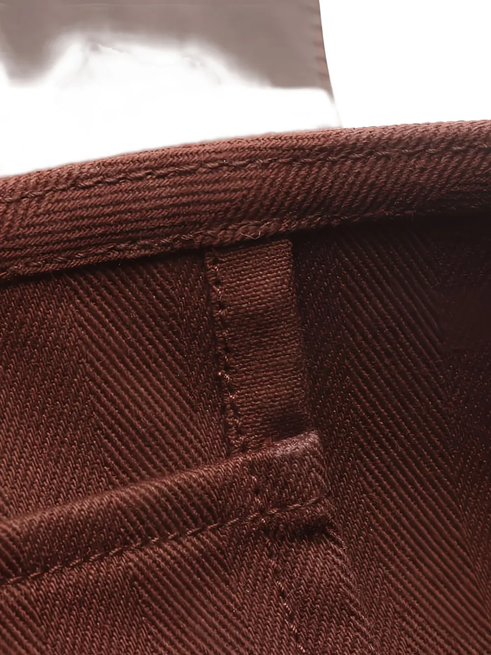 HERMES Pre-owned 2006 Valparaiso Long Mm Chevron Tote Bag In Brown