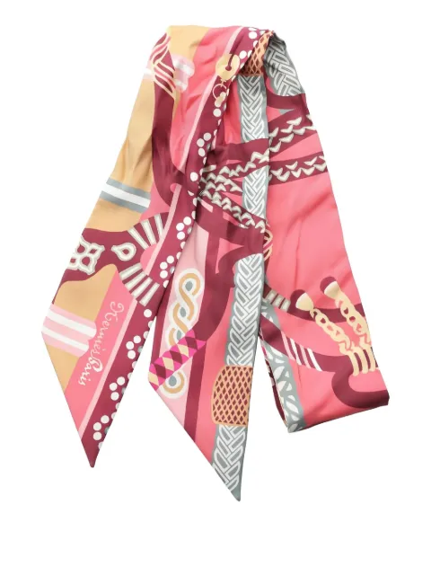 Hermès Pre-Owned 2000s Fantaisie d'Etriers ribbon scarf