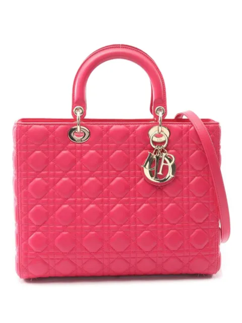 Christian Dior Pre-Owned 2010s large Lady Dior handbag