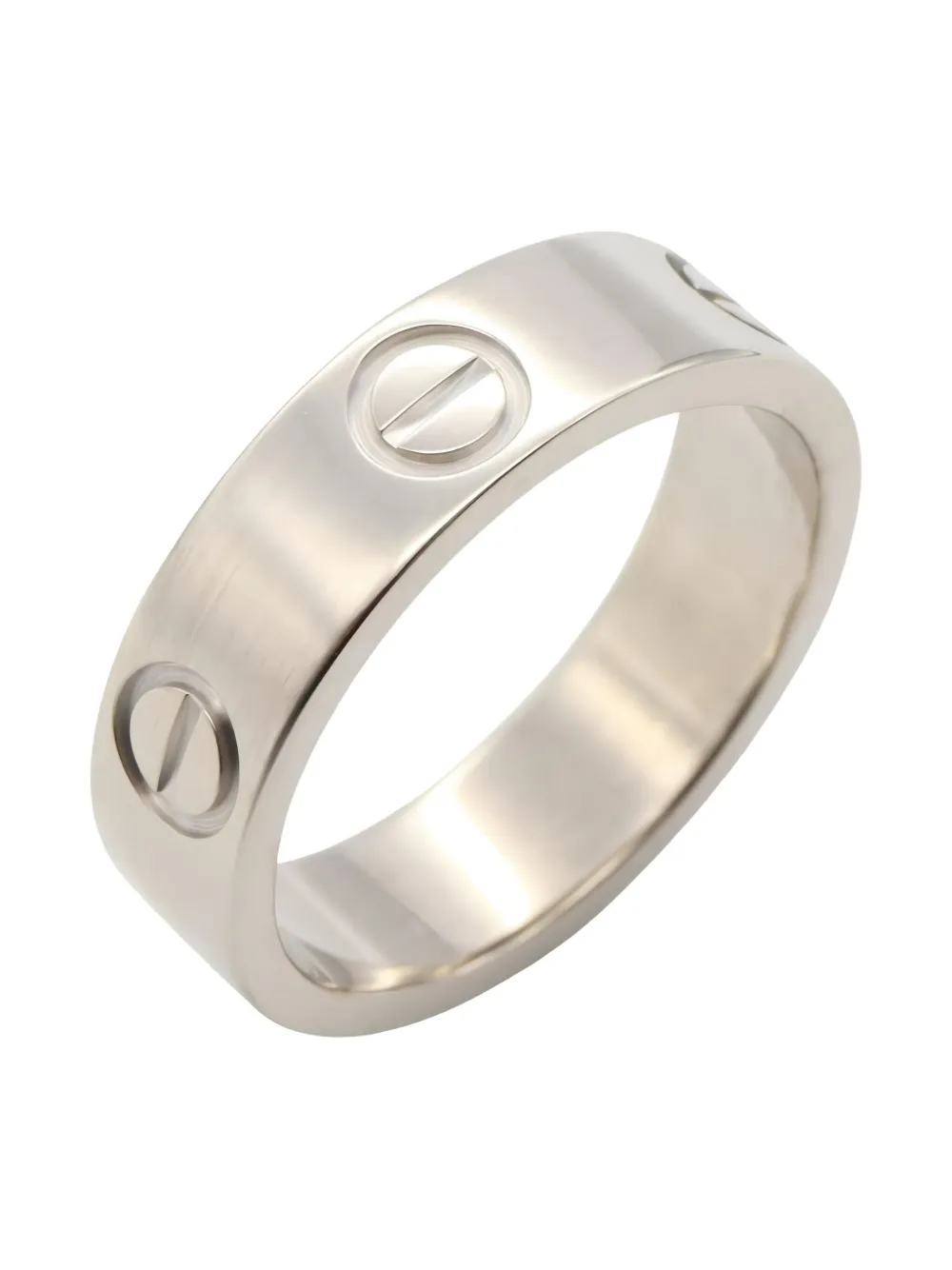 CARTIER Pre-owned 2010s 18k White Gold Love Ring In Silver