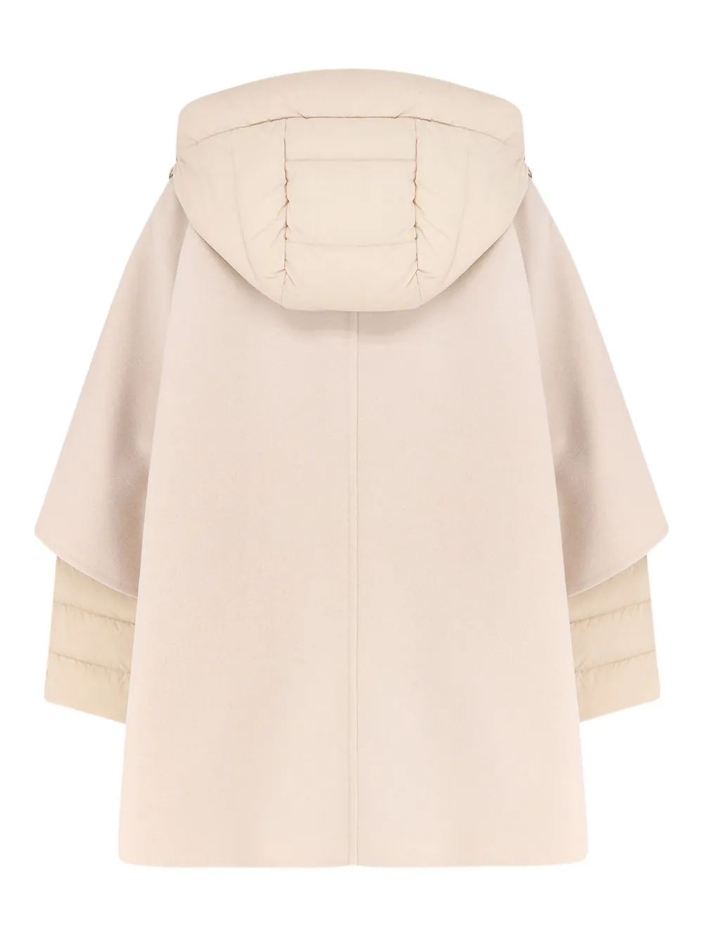 Moorer Padded-sleeve Hooded Coat In Neutral