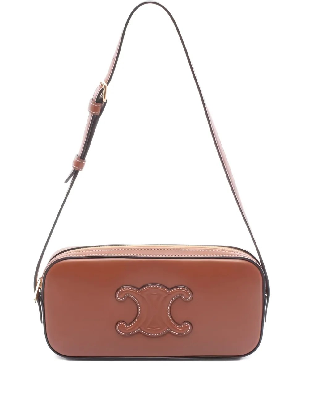 Celine Pre-Owned 2010s mini Cuir Triomphe Camera shoulder bag | Brown | Image 1