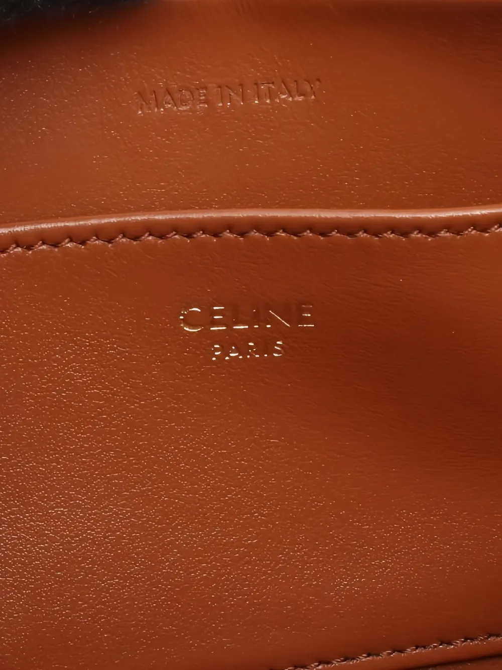 Pre-owned Celine 2010s Mini Cuir Triomphe Camera Shoulder Bag In Brown