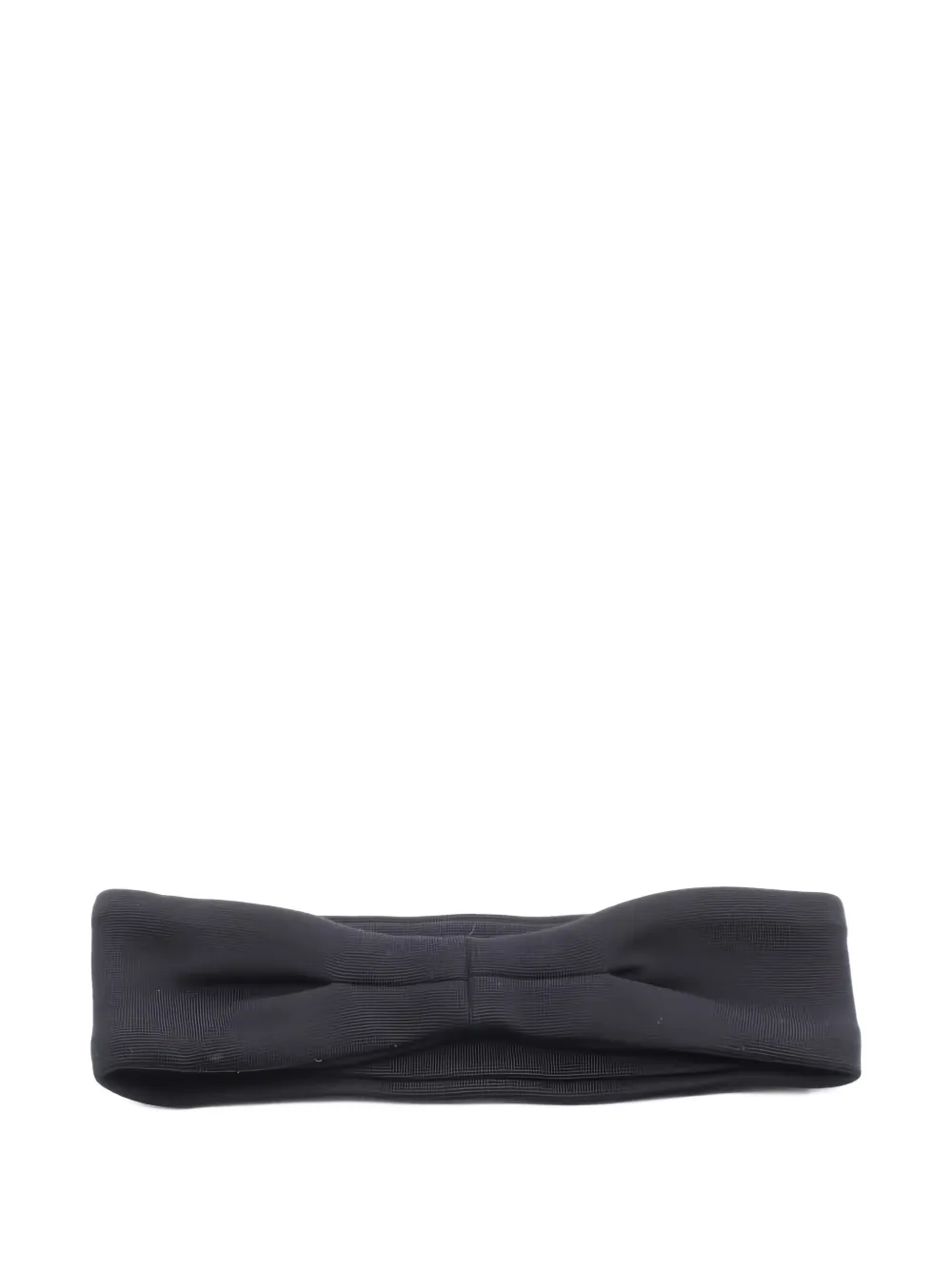 Pre-owned Celine 2020s Triomphe-wool Hair Band In Black