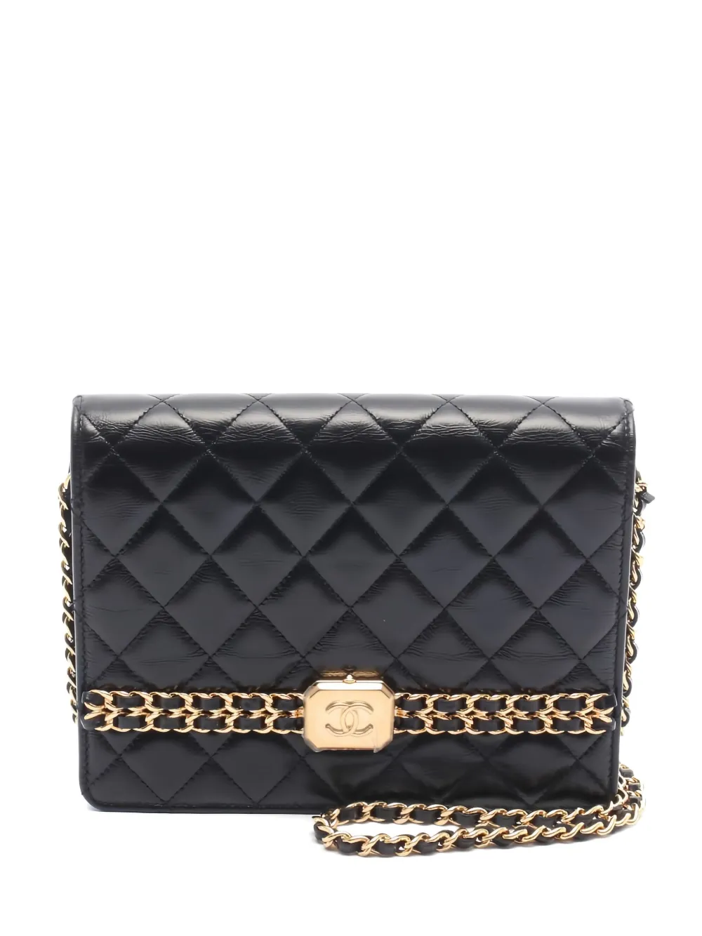 CHANEL Pre-Owned 2021 diamond-quilted shoulder bag - Nero