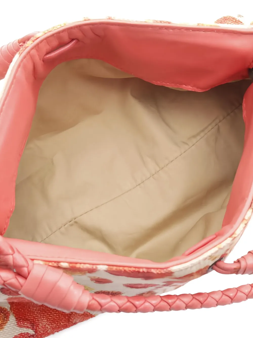 Pre-owned Bottega Veneta 2000s Graphic-print Shoulder Bag In White