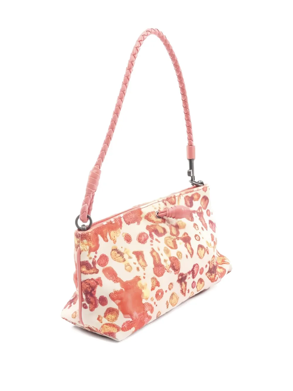 Pre-owned Bottega Veneta 2000s Graphic-print Shoulder Bag In White