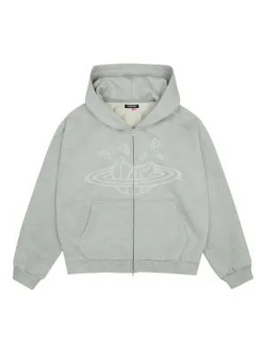 broken planetパーカー BROKEN PLANET zip-up Hoodie | Grey | FARFETCH CA