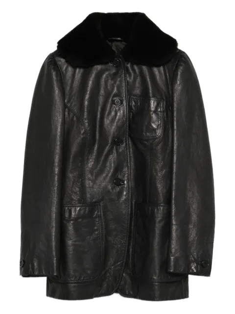 Romeo Gigli Pre-Owned 1997-1998 fur-collar jacket