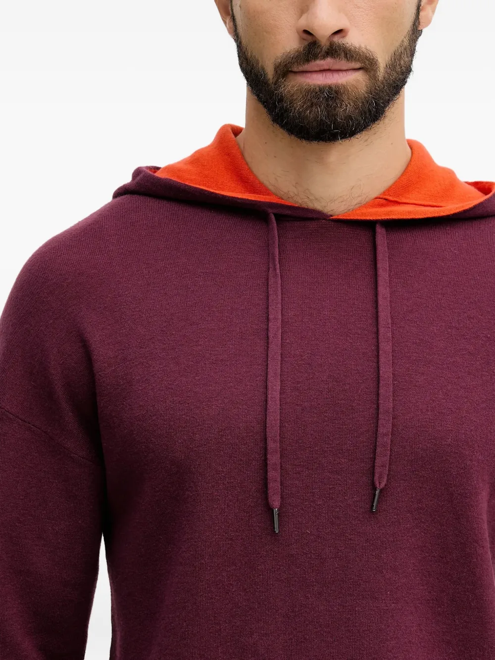 Benetton Drawstring Hoodie In Pink