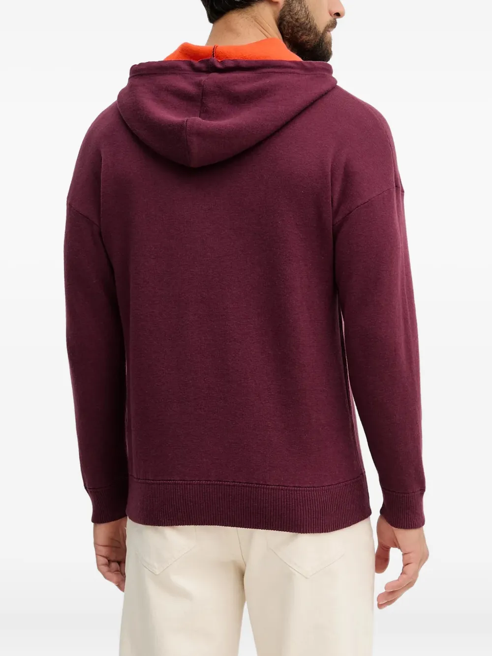 Benetton Drawstring Hoodie In Pink