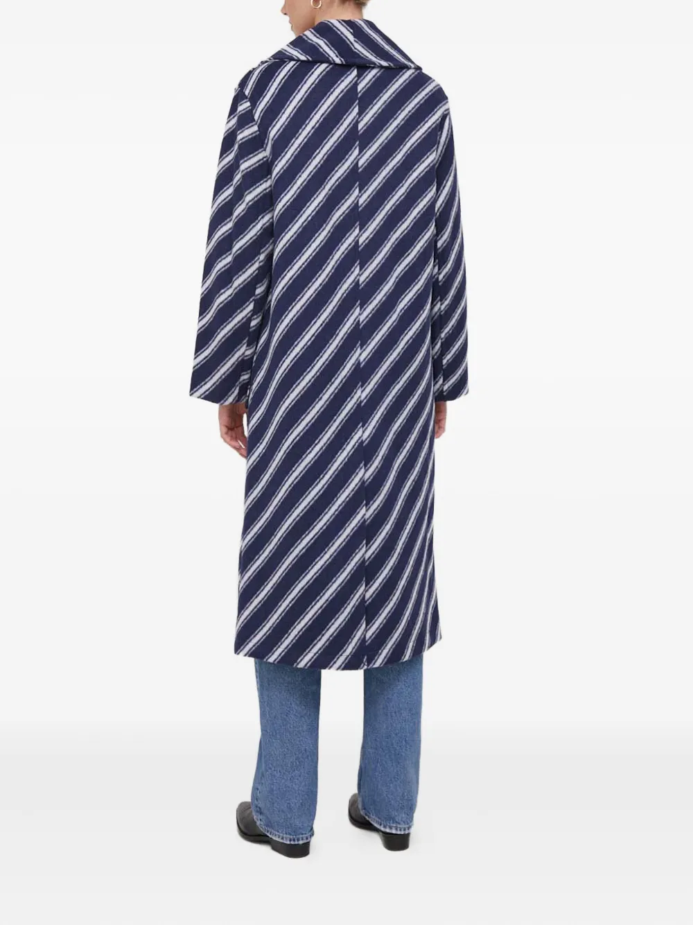 Benetton abrigo a rayas con botones | Abrigos con botones | Image 2