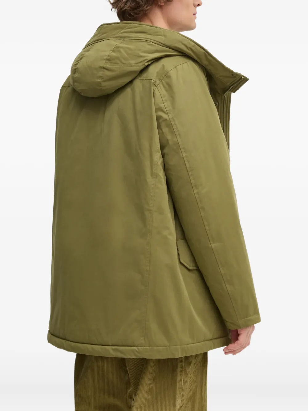 Benetton Hooded Jacket In Green