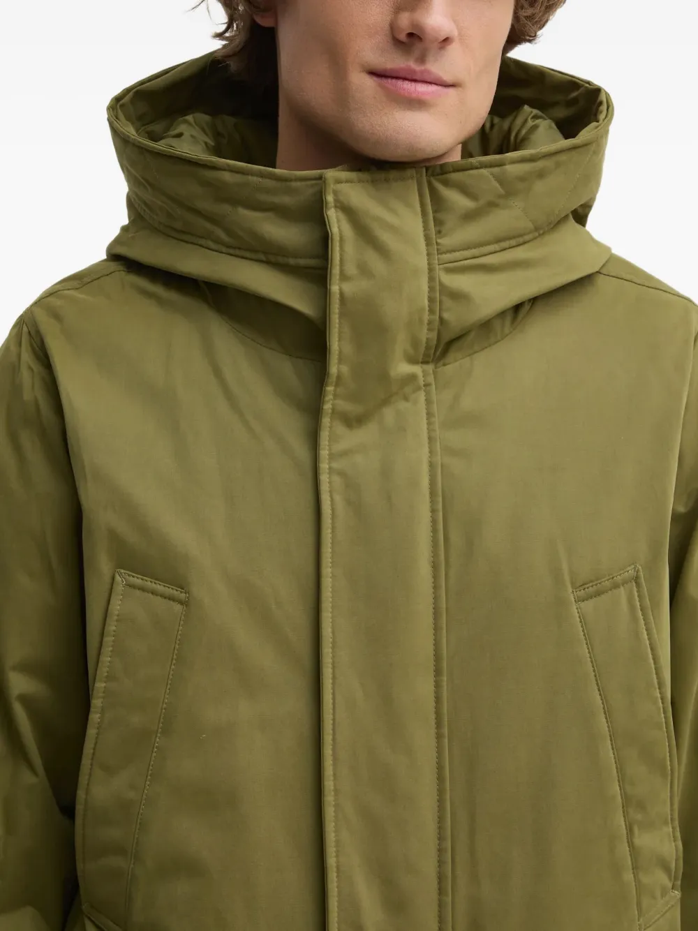 Benetton Hooded Jacket In Green