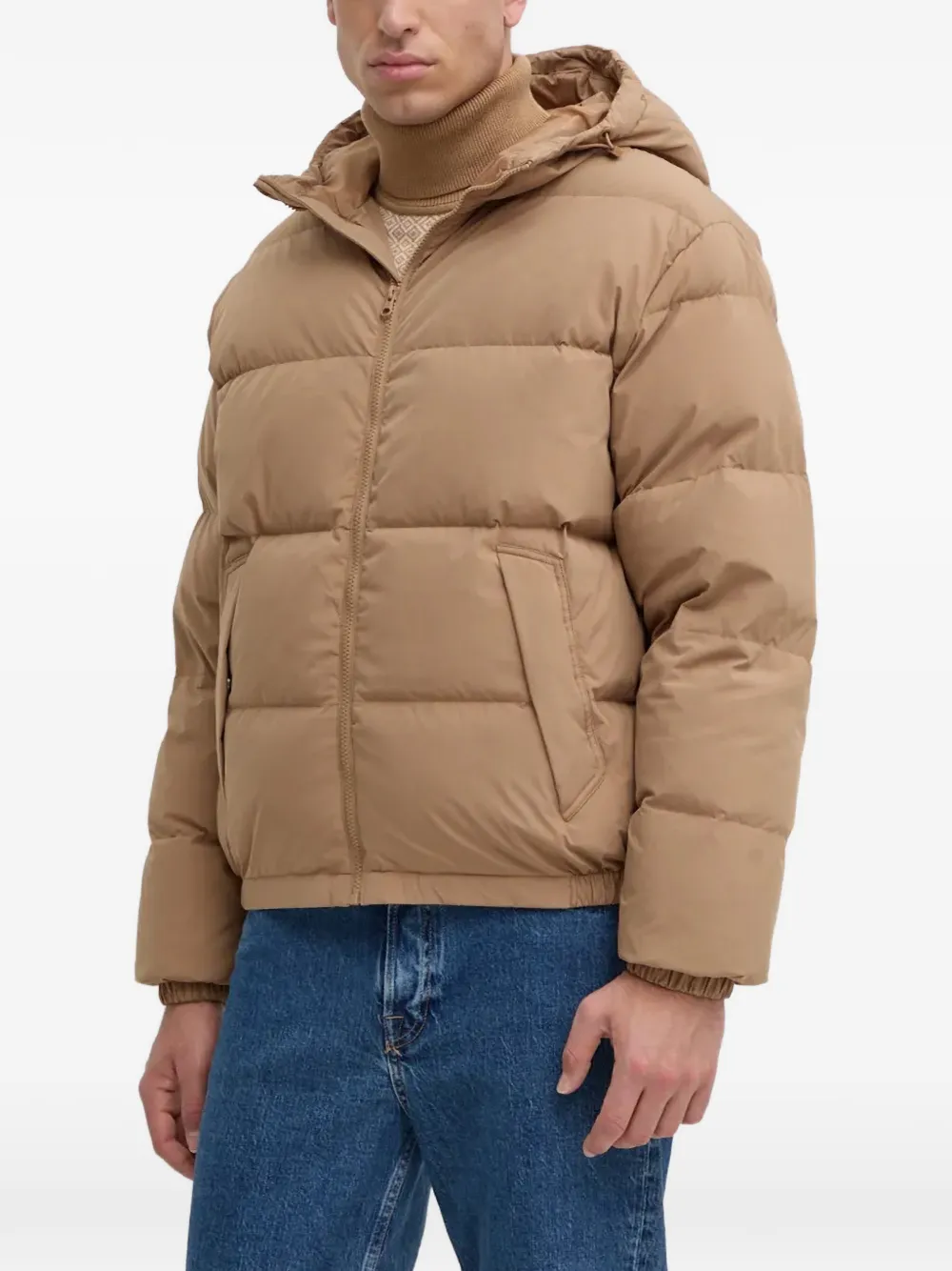 Benetton hooded zip-up jacket - Toni neutri