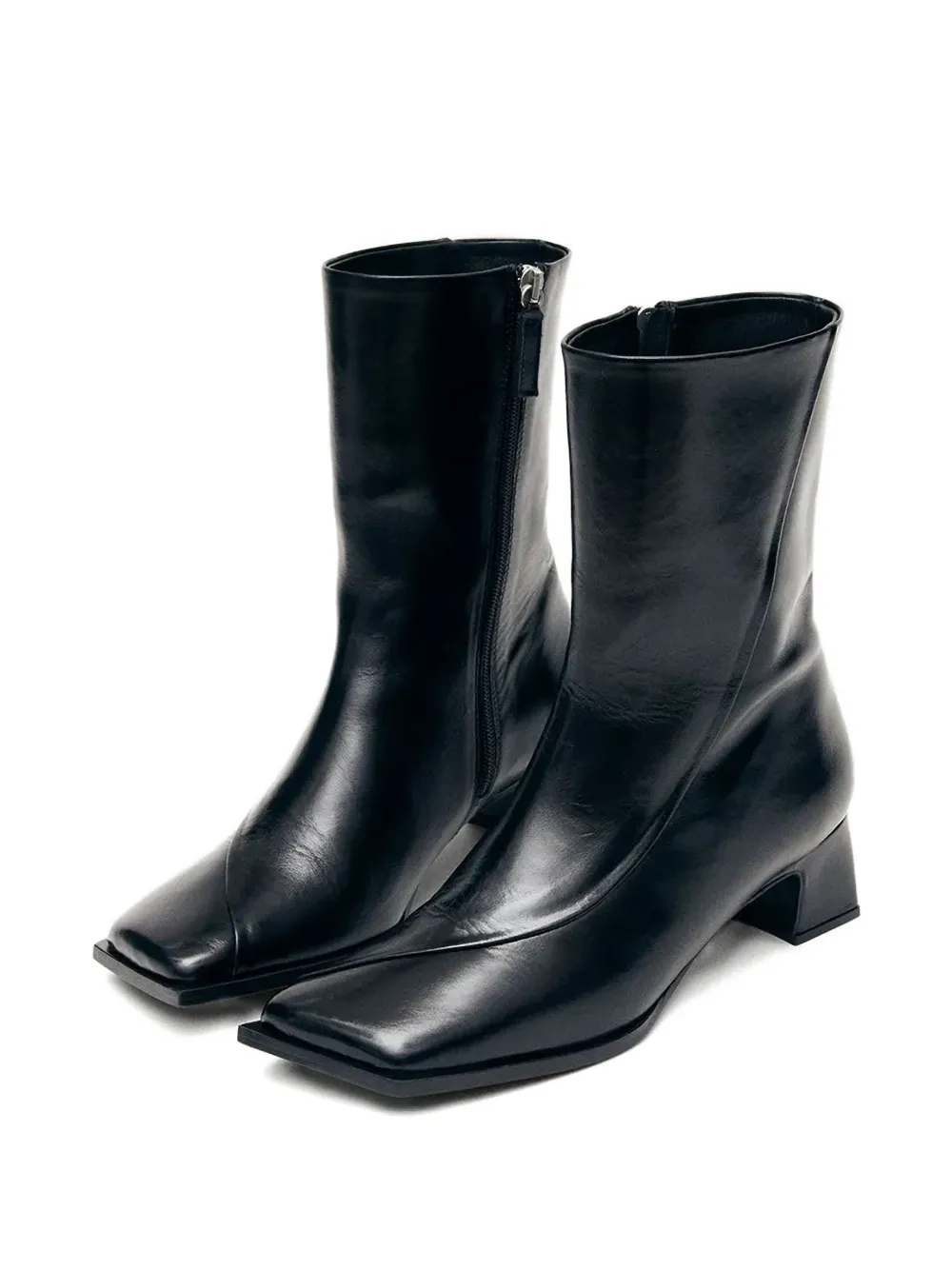 ALOHAS square-toe boots Zwart