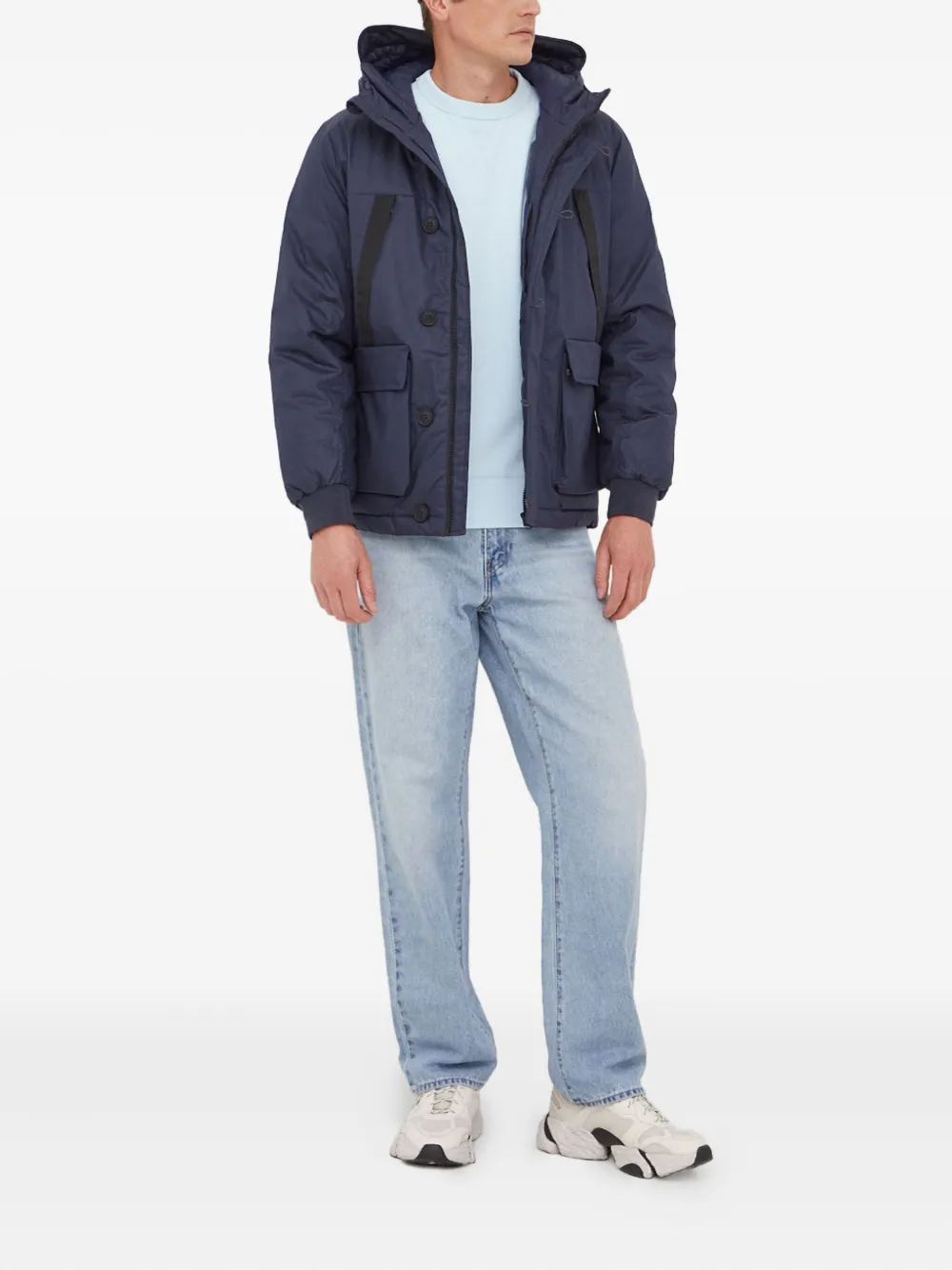 Benetton button hooded jacket | Hooded Jackets | Image 2