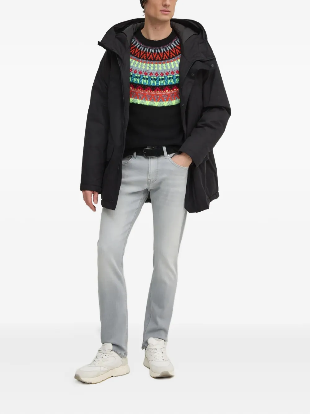 Benetton chaqueta con capucha y bolsillo | Chamarras con capucha | Image 2