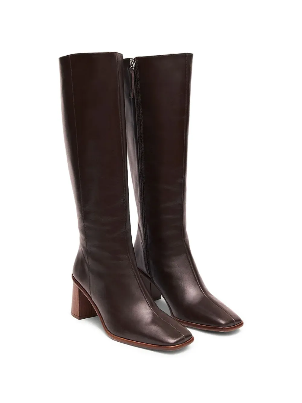  Alohas Square-toe Boots - Brown 