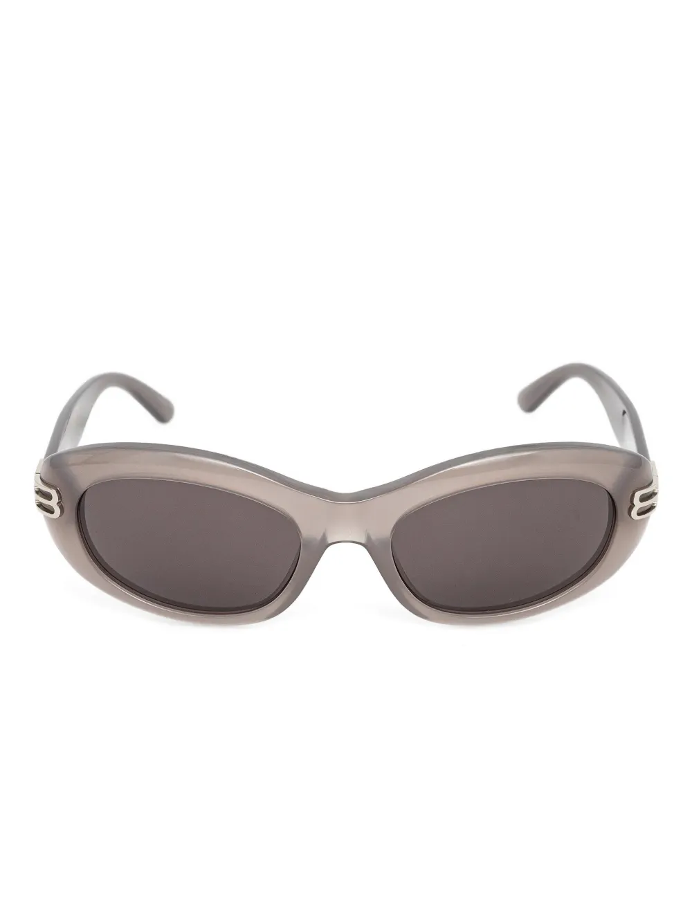 Balenciaga Eyewear Occhiali da sole ovali - Grigio