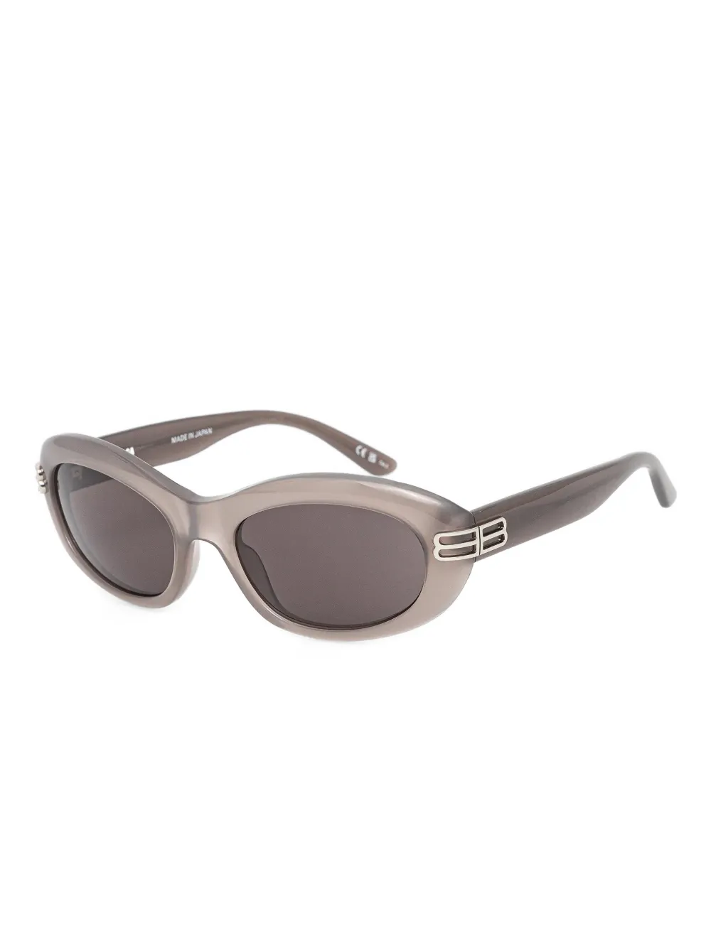 Balenciaga Eyewear Zonnebril met ovalen montuur - Grijs