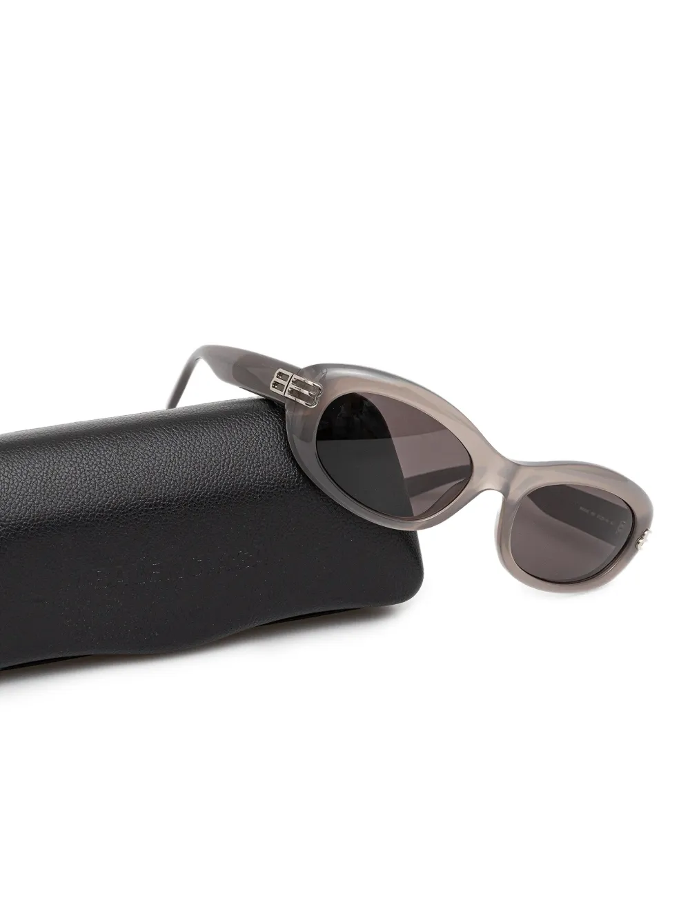 Balenciaga Eyewear Zonnebril met ovalen montuur Grijs